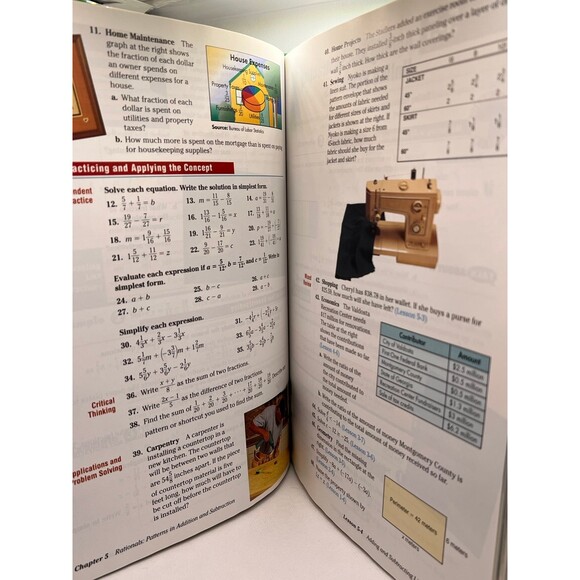 PRE-ALGEBRA An Integrated Transition to Algebra & Geometry Textbook (Bx X) - Picture 4 of 6